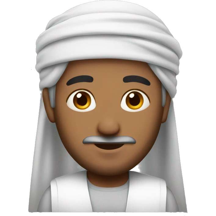 Arab man with headband emoji