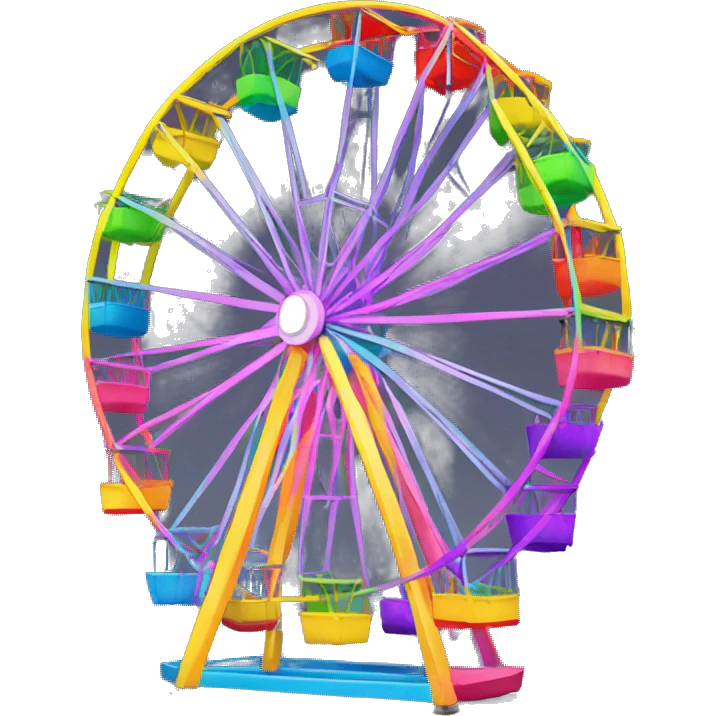 rainbow ferris wheel emoji