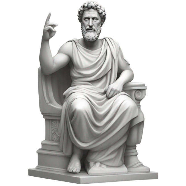 marble statue of Marcus Aurelius emoji