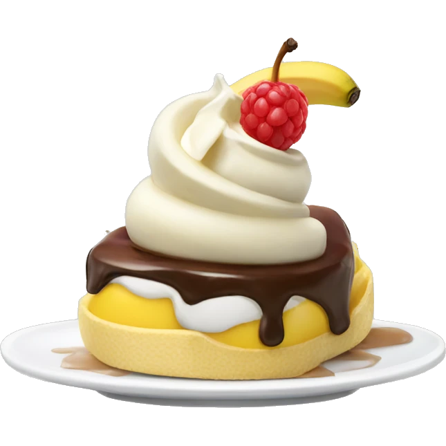 breakfast banana split emoji