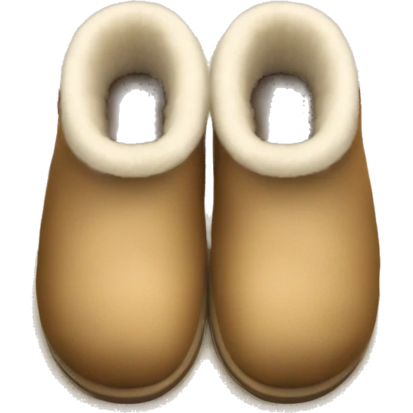 UGG slippers with foot emoji