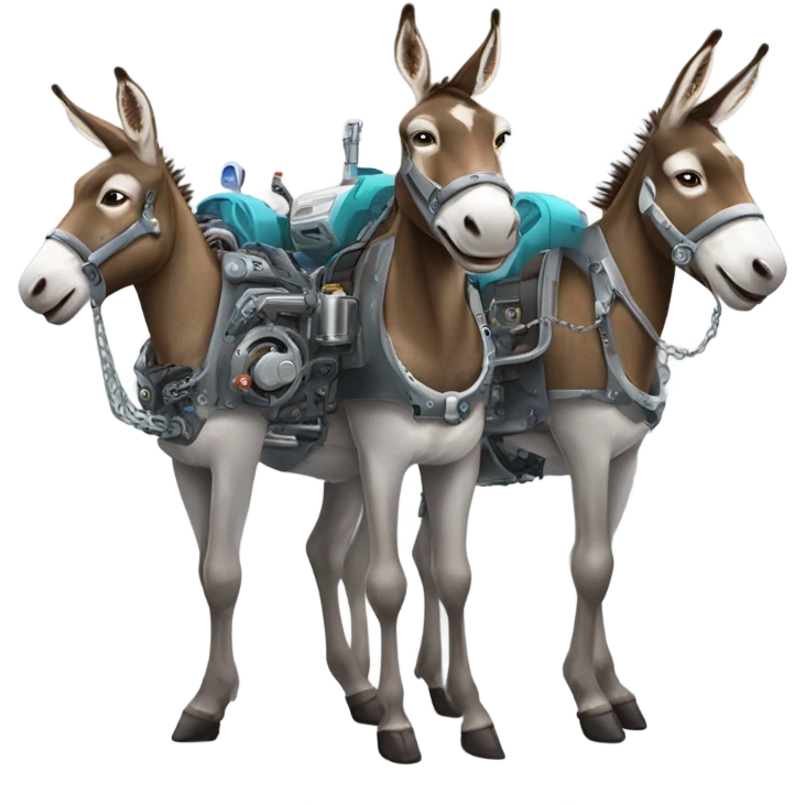 Mechanic donkeys emoji