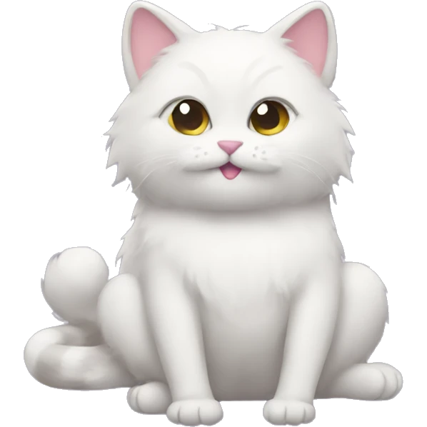 fluffyCat yoga emoji