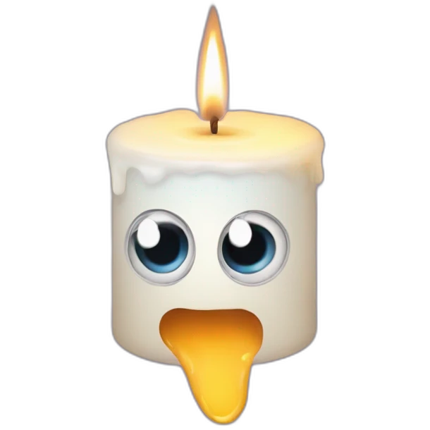 flying candle with eye emoji