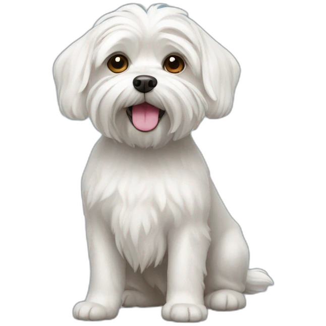 Maltese dog emoji