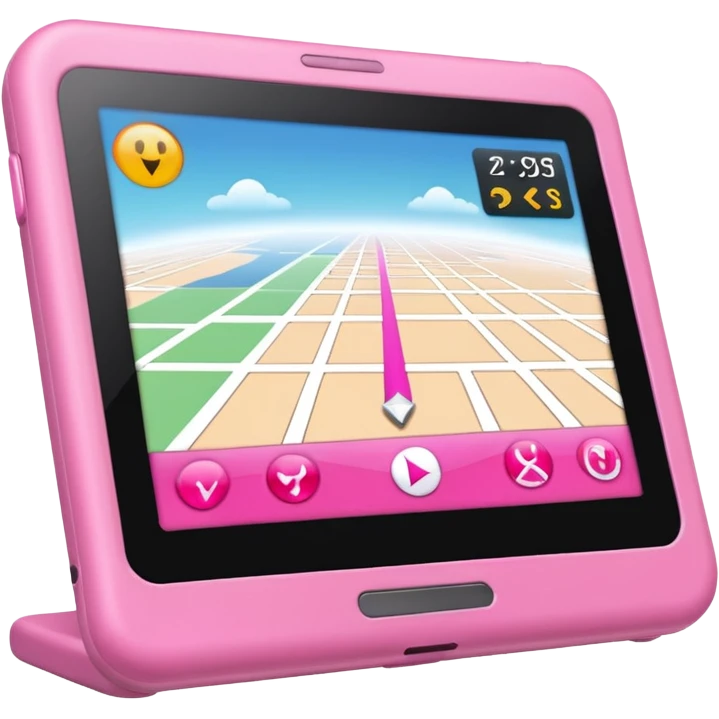pink gps emoji