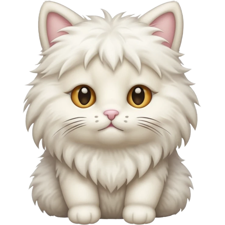 White teddy cat emoji