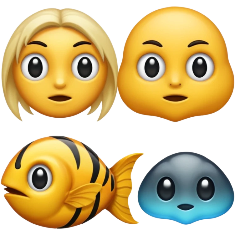 👁️🐽👁️ vs 👁️👄👁️ emoji