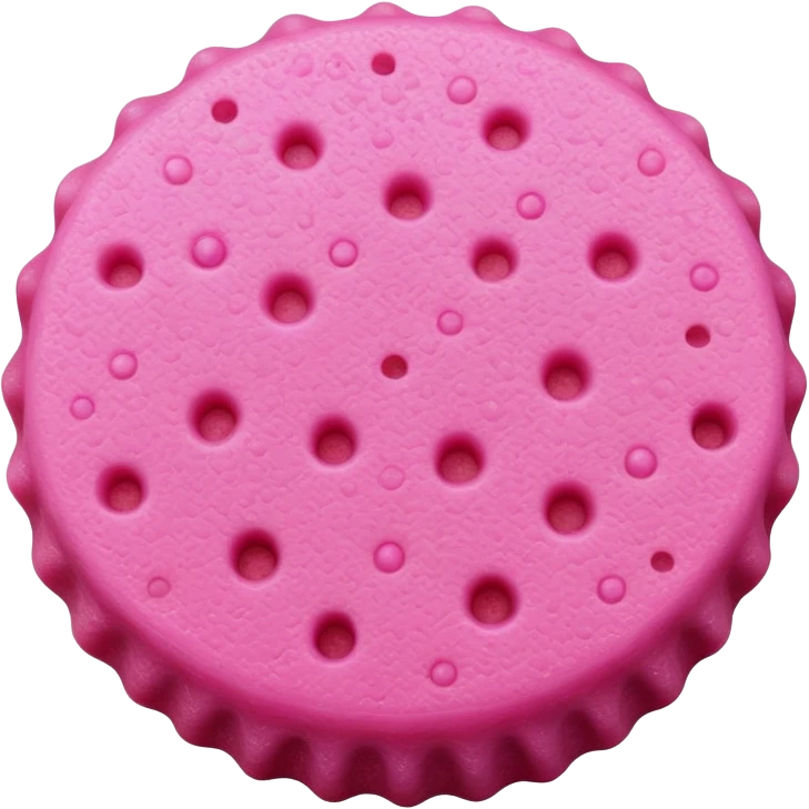 wet round pink sponge emoji