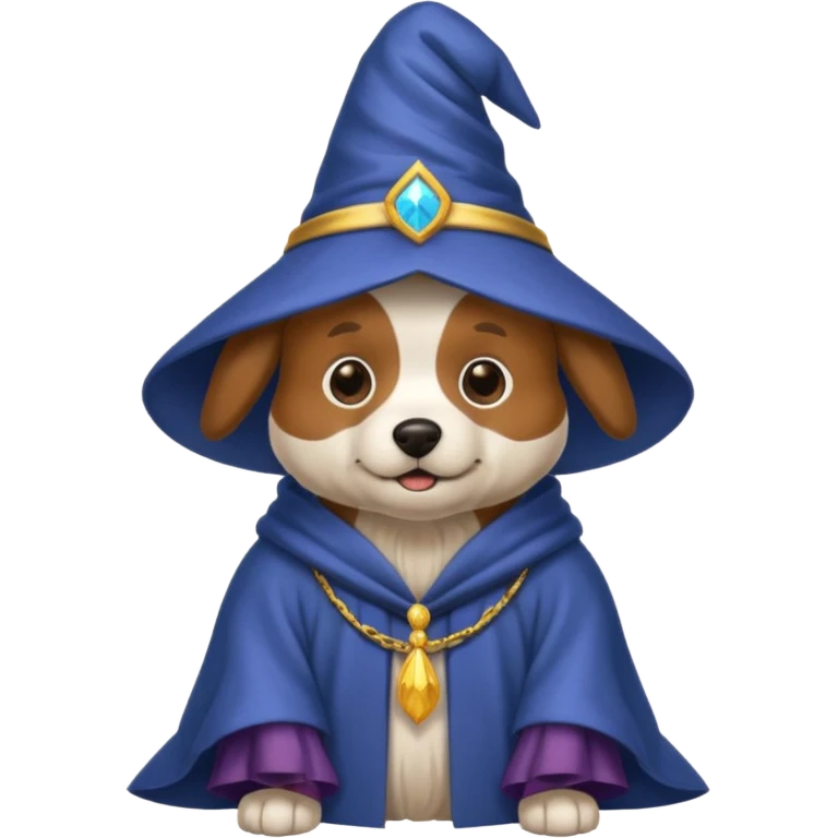 Dog wizard emoji