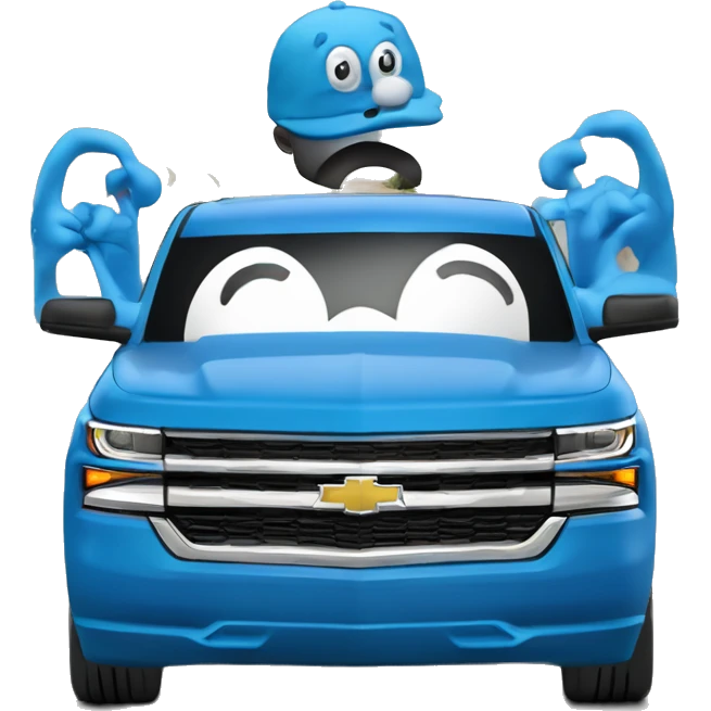 Smurf blue 2020 Chevy 1500 emoji