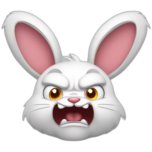 angry rabbit angry emoji