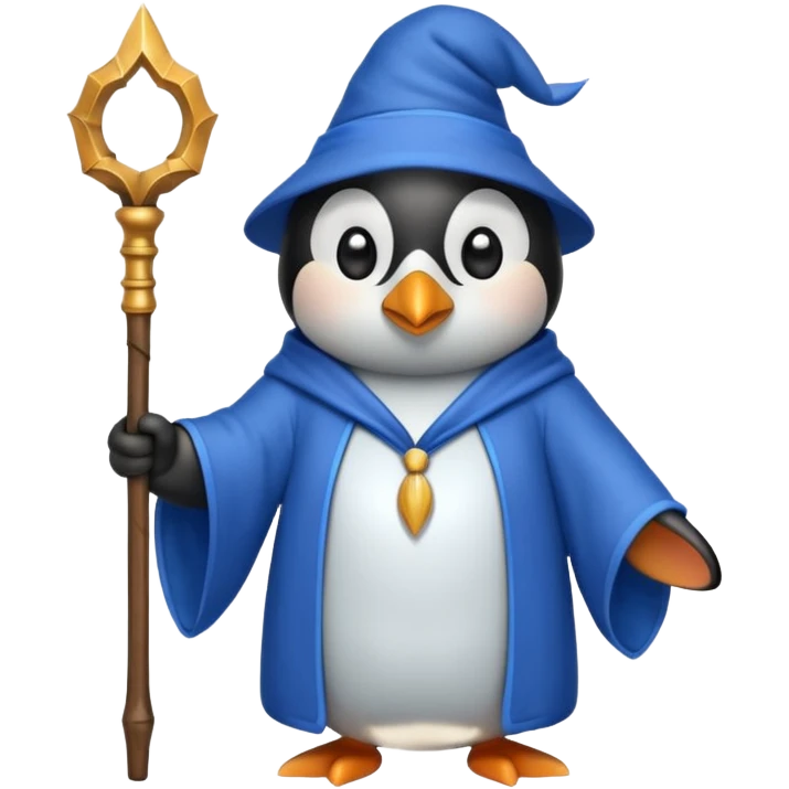 Penguin Wizard emoji