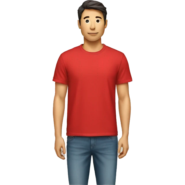 tshirt in red emoji