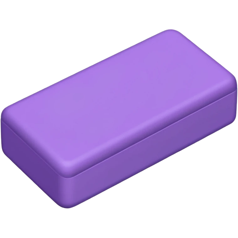 Purple rectangular eraser emoji