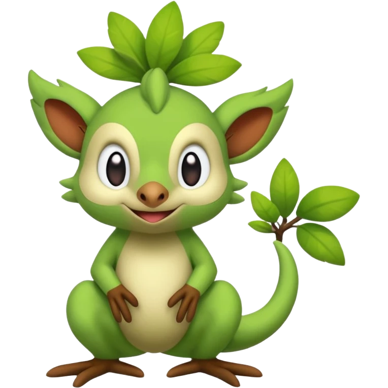  Fey Toony Sprigatito-Grookey-Grovyle-Shaymin-fusion-hybrid emoji