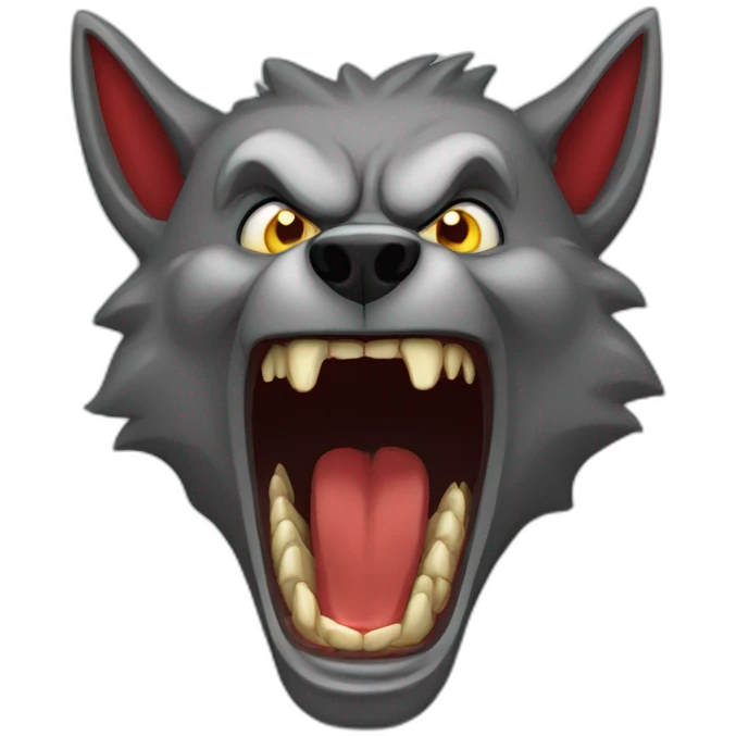 LOUP garou contre vampire emoji