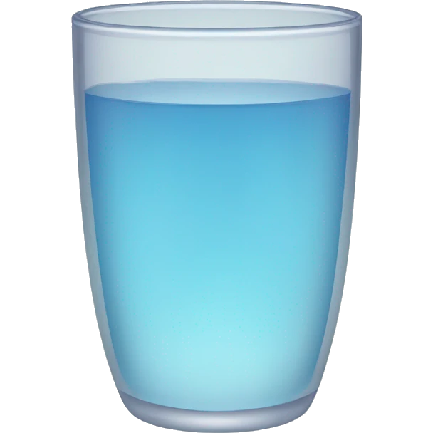 Vaso de agua  emoji