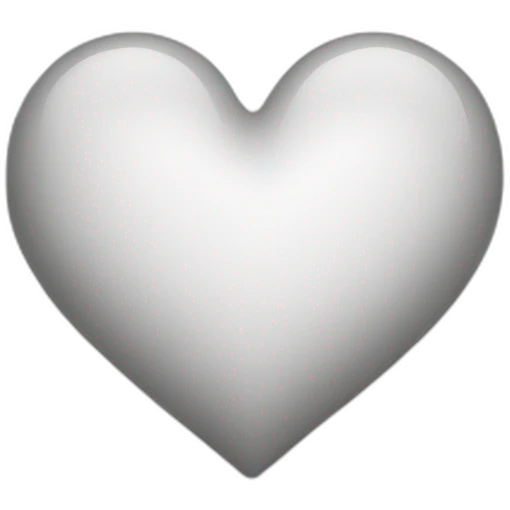 White heart  emoji