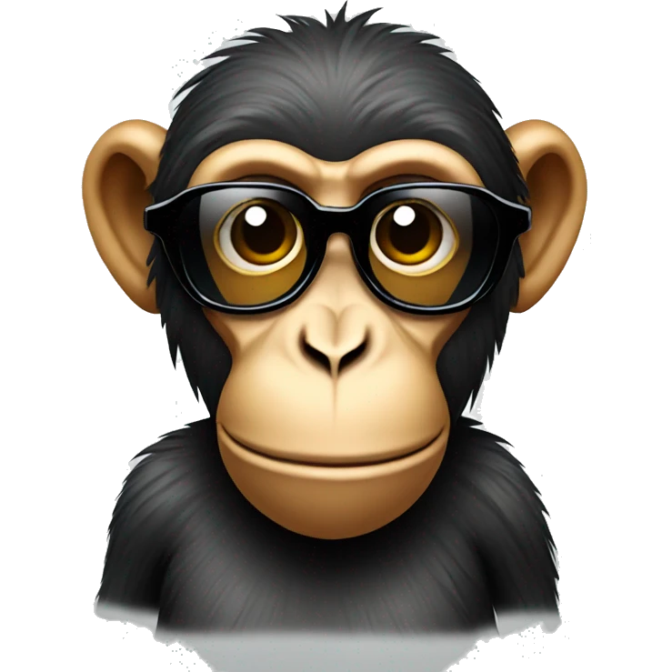 A monkey wearing sunglasses  emoji