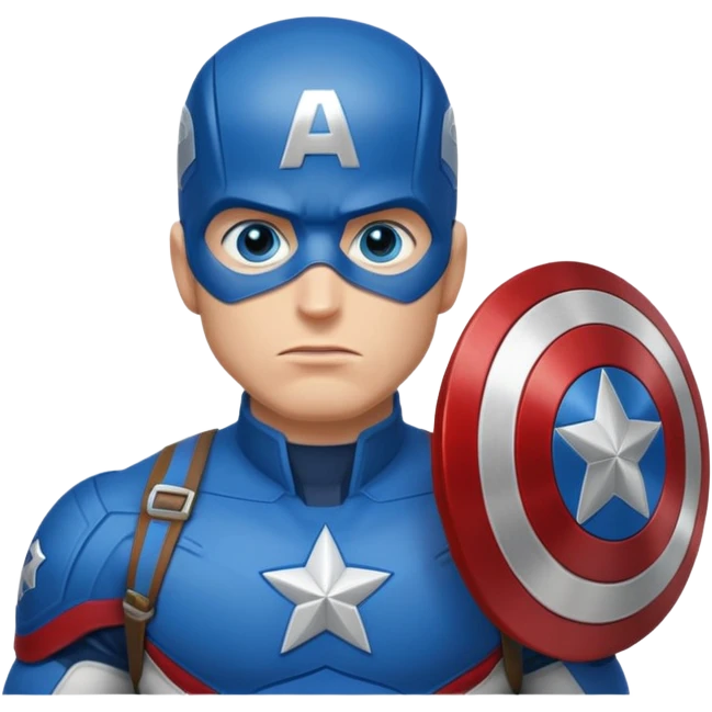 captain america head shot emoji