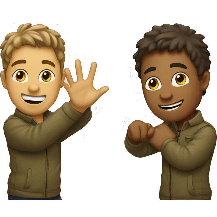 Kiwibrothers waving emoji