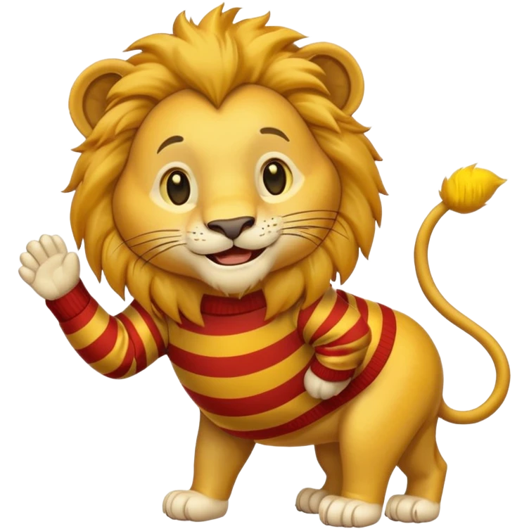 lion wearing  jumper emoji