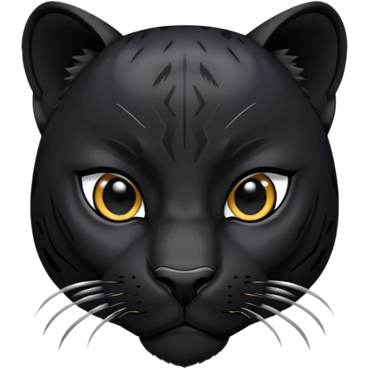 black panther face emoji