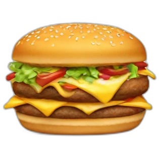 Borne de commande fast food  emoji