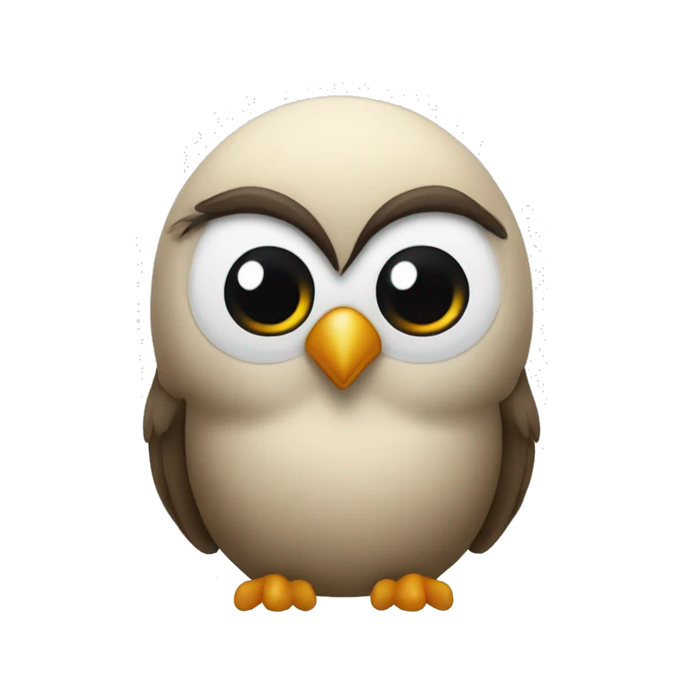 Eule mit ein Herz  emoji