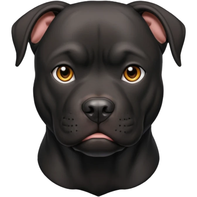 Black pitbull emoji