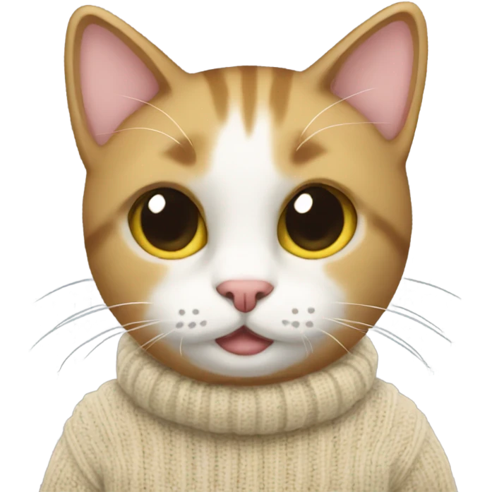 Cat with sweater  emoji