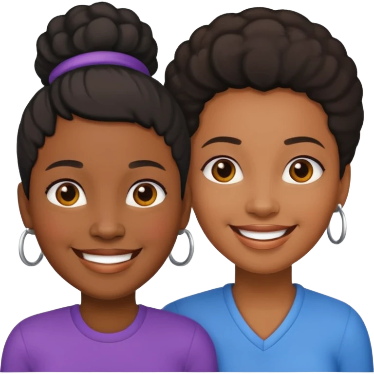 Black lesbian Christian couple  emoji