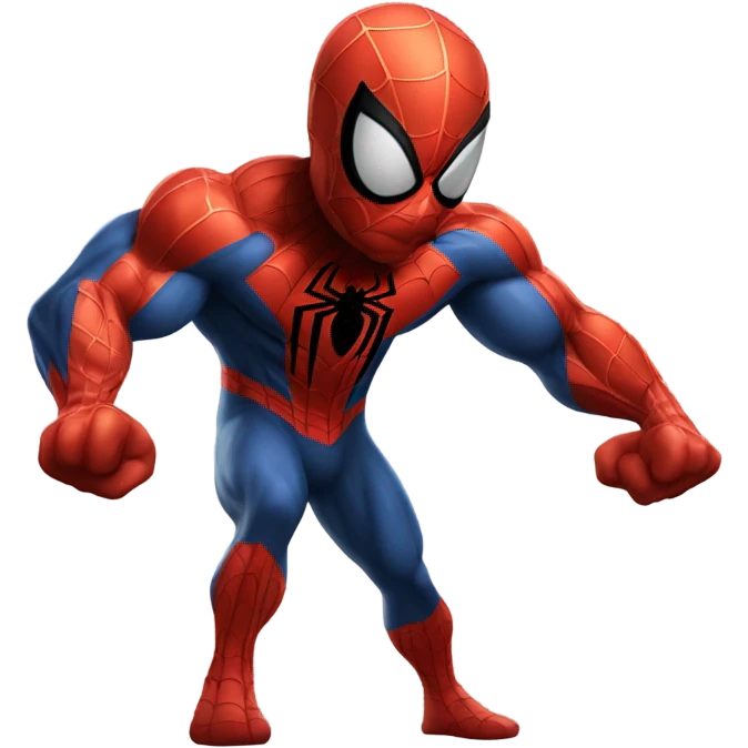 Spider-Man with big muscles emoji