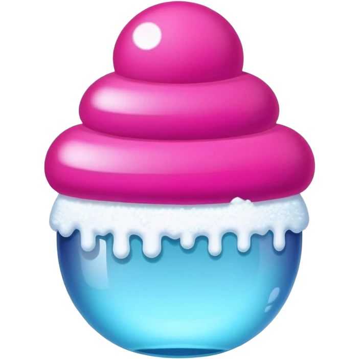 Copo de nieve fucsia emoji
