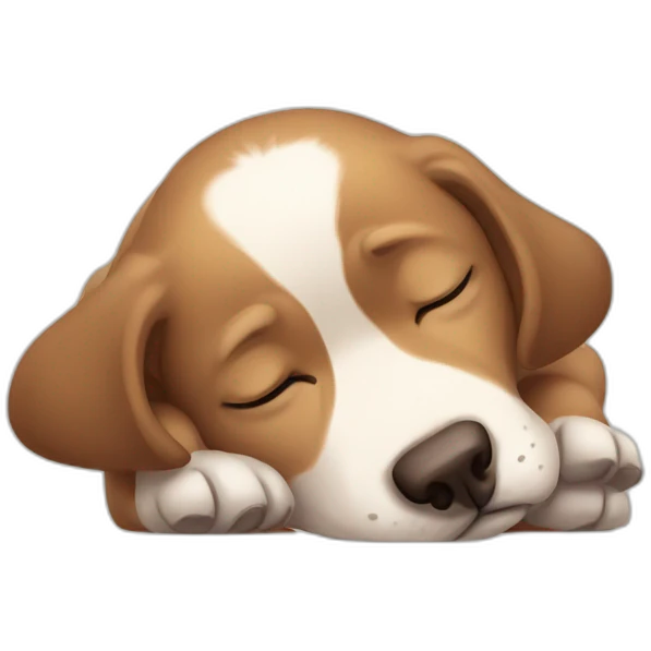 sleepy dog emoji