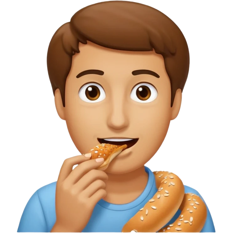Simit yiyen simit emoji