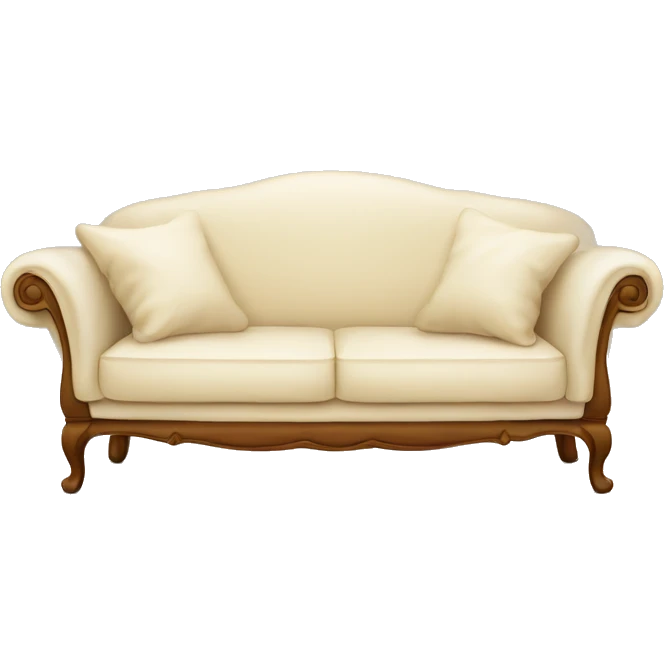 bourdaux sofa vanilla, with blanket on it emoji