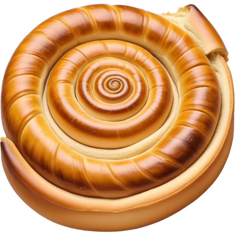 Cinematic delicate escargot pastry, spiral shape with layers of buttery dough, caramelized edges, rich golden-brown tones, elegant and inviting. emoji