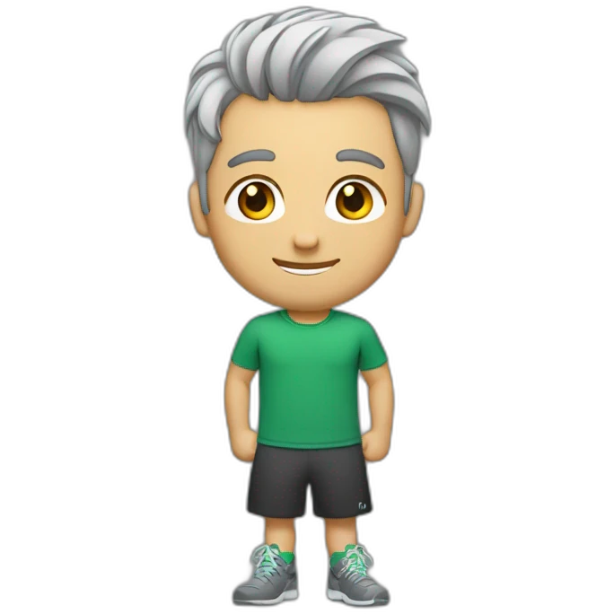 gymbro mit grauen haaren emoji
