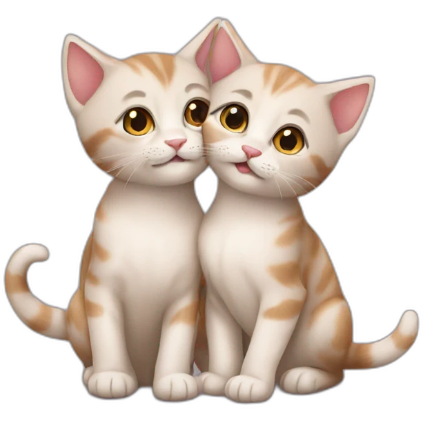 kittens in love emoji