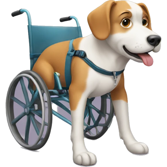 Dog in wheelchair emoji