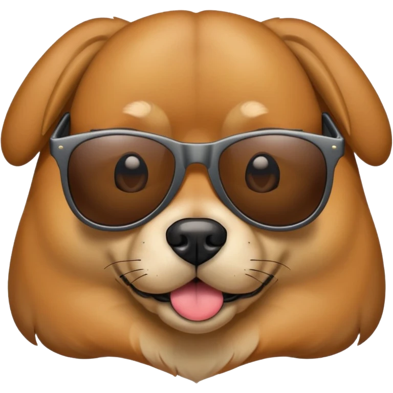 Dog with sunglasses  emoji