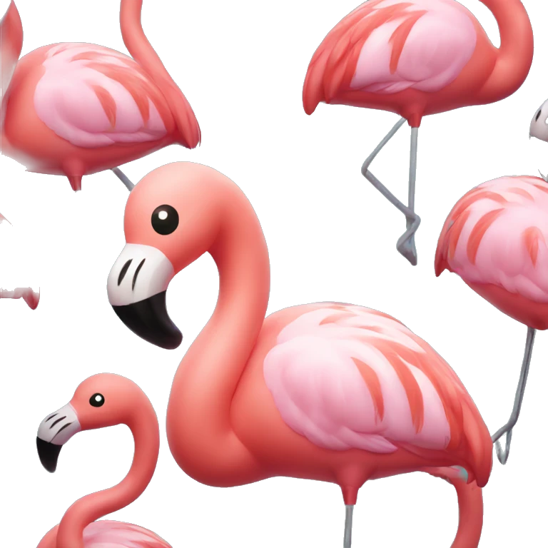 flamingo inflatable pool toy emoji