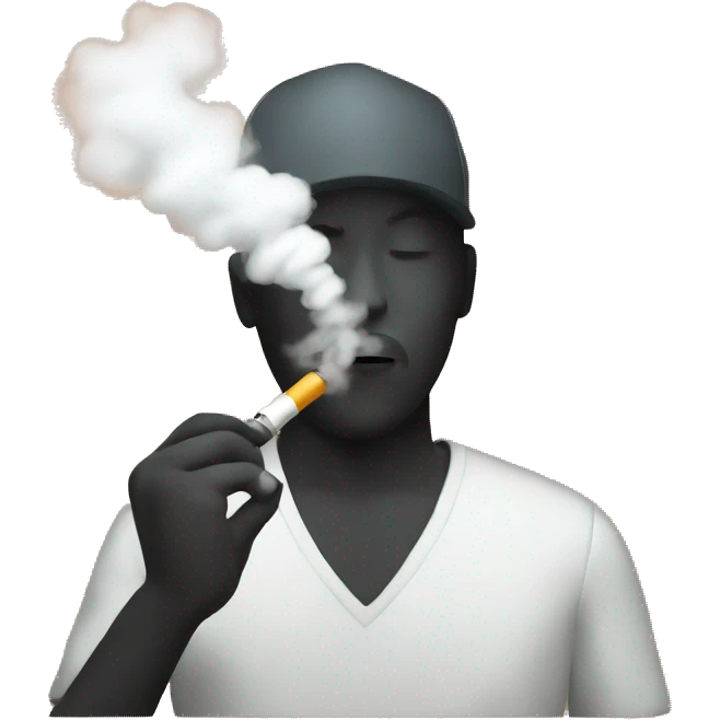 A person vaping emoji