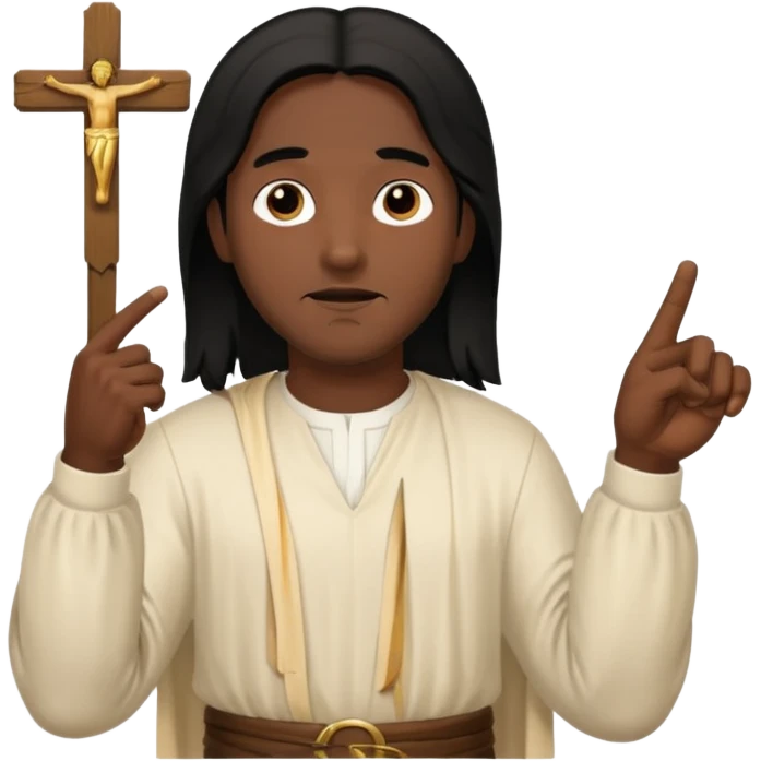 너를 가르키는 예수님 emoji