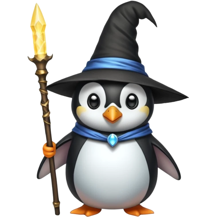 Penguin Wizard emoji