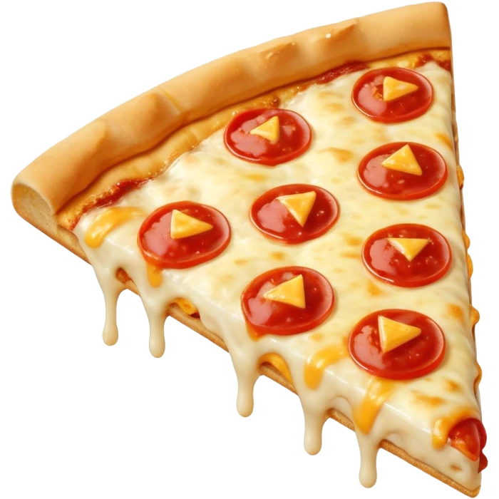 Slice of plain cheese pizza emoji