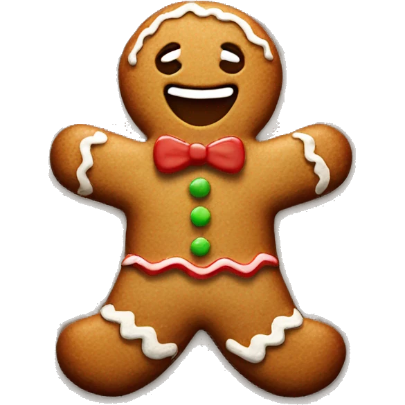 Gingerbread man emoji