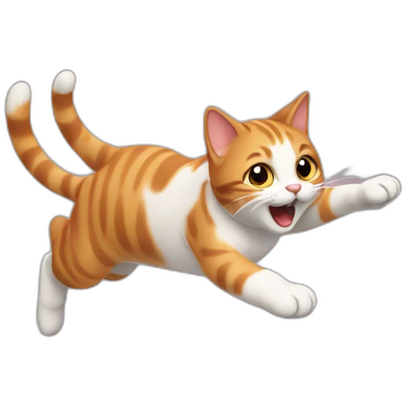 Jumping cat emoji